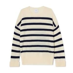 G Label by Goop Stripe Ivory And Navy Sweater - S
